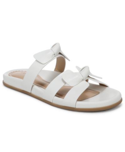 On 34th Women's Ryelee Bow Slide Flat Sandals, Macy's Exclusive