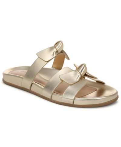 On 34th Women's Ryelee Bow Slide Flat Sandals, Macy's Exclusive