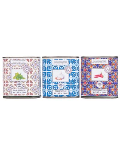 Verve Culture Infused EVOO Gift Set in Box (Basil, Chili, Garlic)