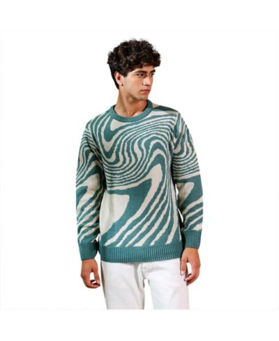 Пуловер Campus Sutra Men's Fluid-Jacquard Knit