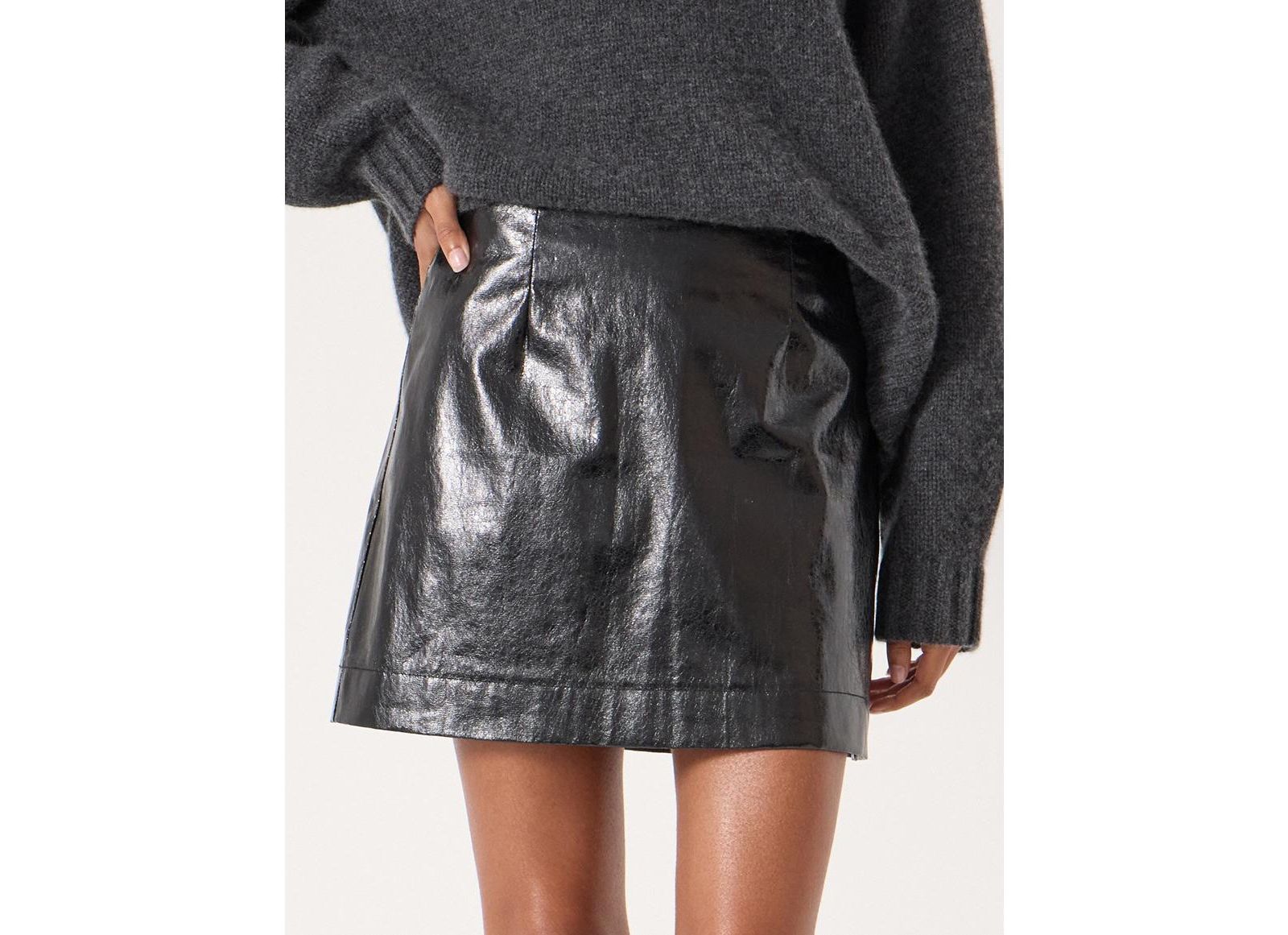 Hush Women's Crackle Patent Mini Skirt