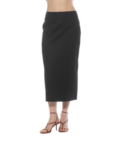 Alexia Admor Women's Ginni Mid-Waist Column Midi Skirt