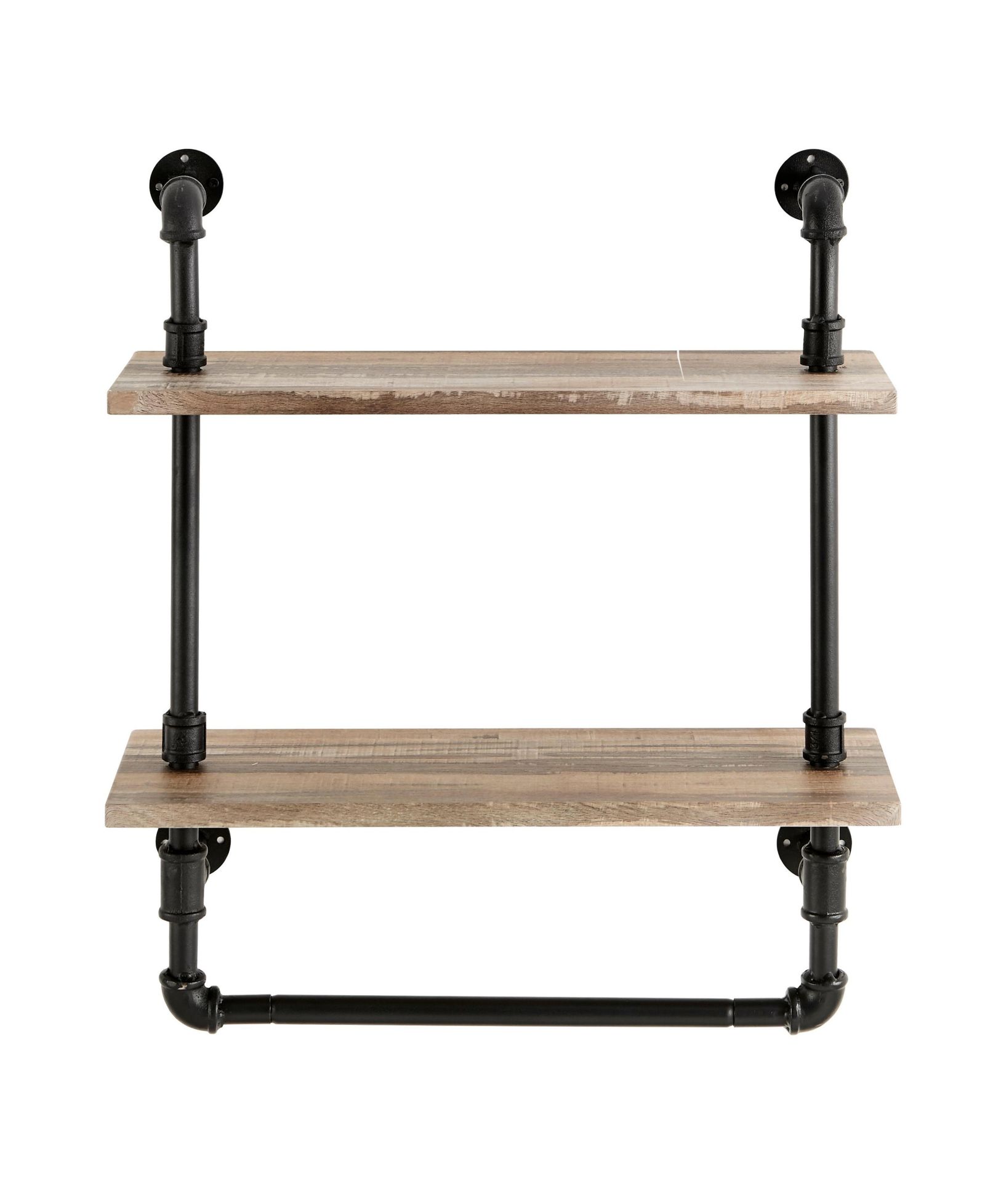 Стелла Danya B Olivia Double Shelf Unit с перекладиной для полотенец