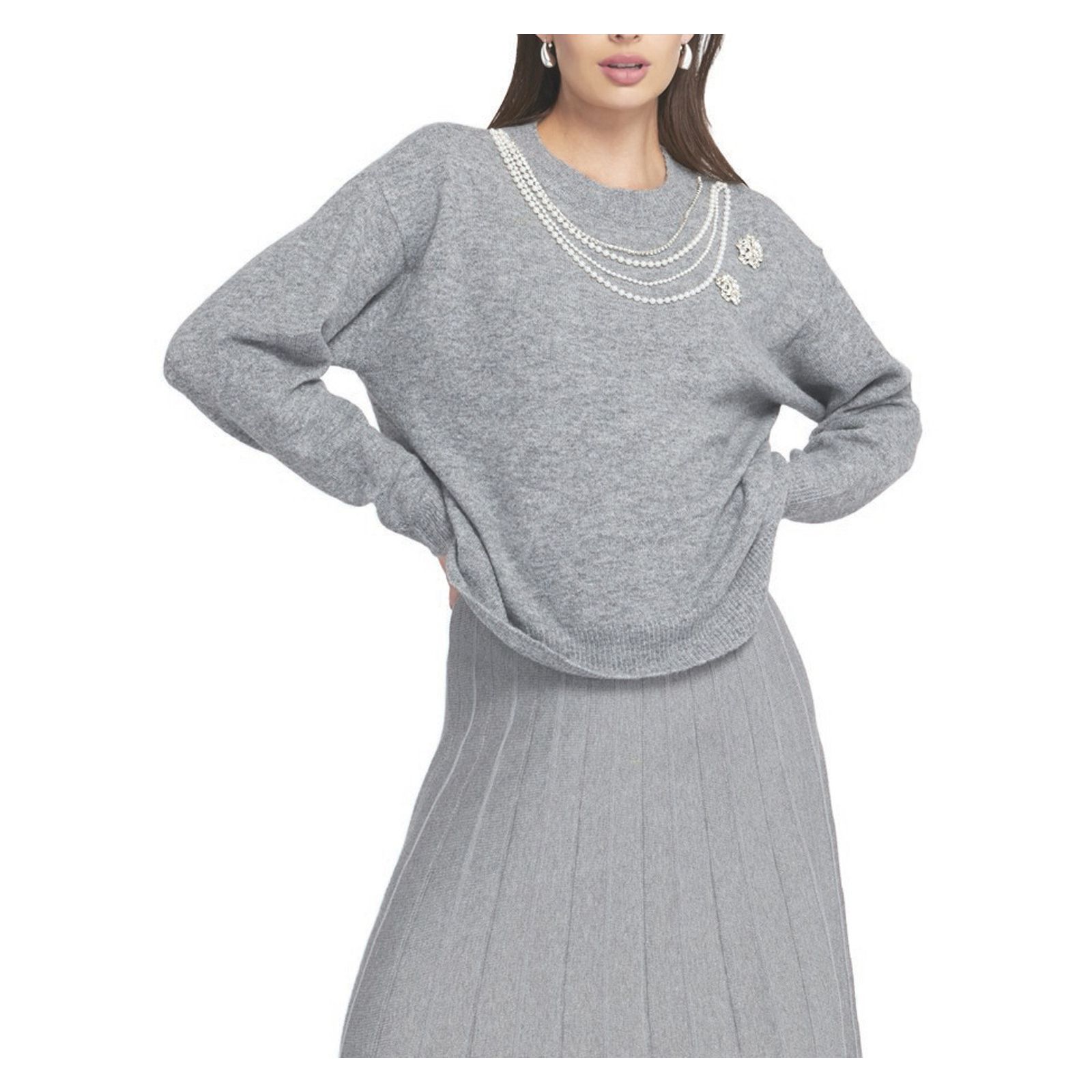 ELLE Collection Женский джемпер с отделкой