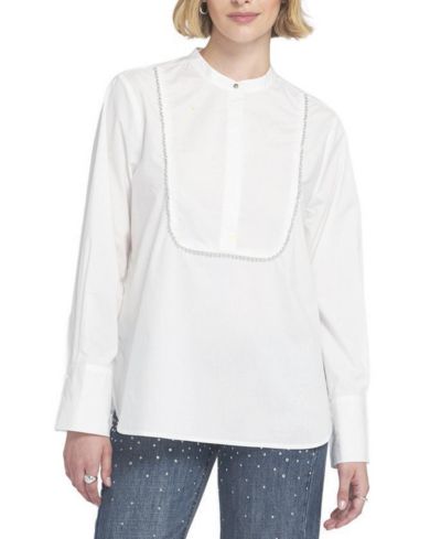 Женская блузка ELLE Collection Beaded Shirt Blouse Top