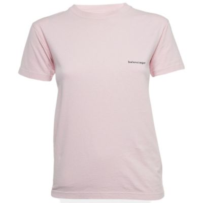 Balenciaga Женская футболка из хлопкового джерси с логотипом, б/у