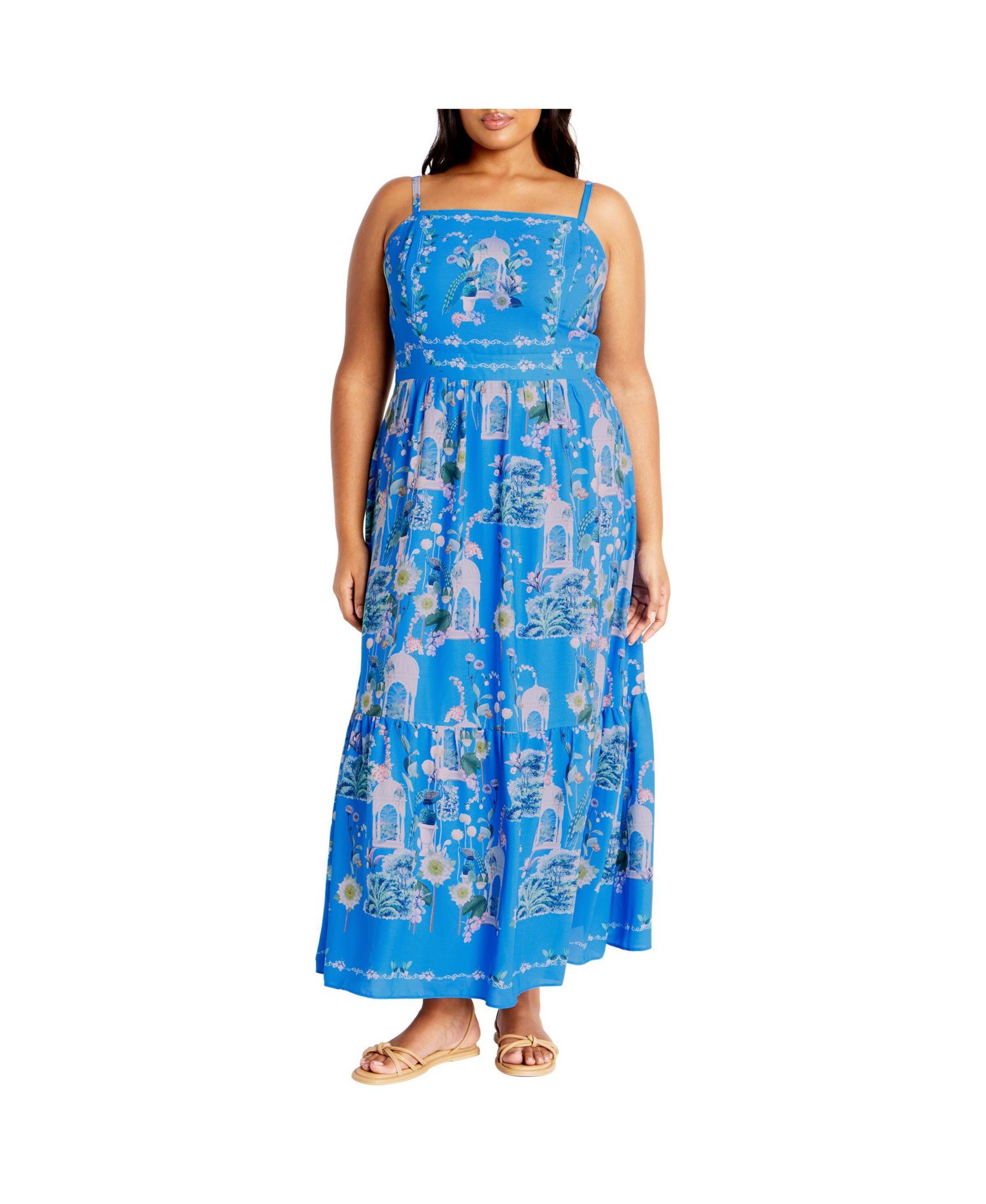 CITY CHIC Plus Size Molly Print Maxi Dress