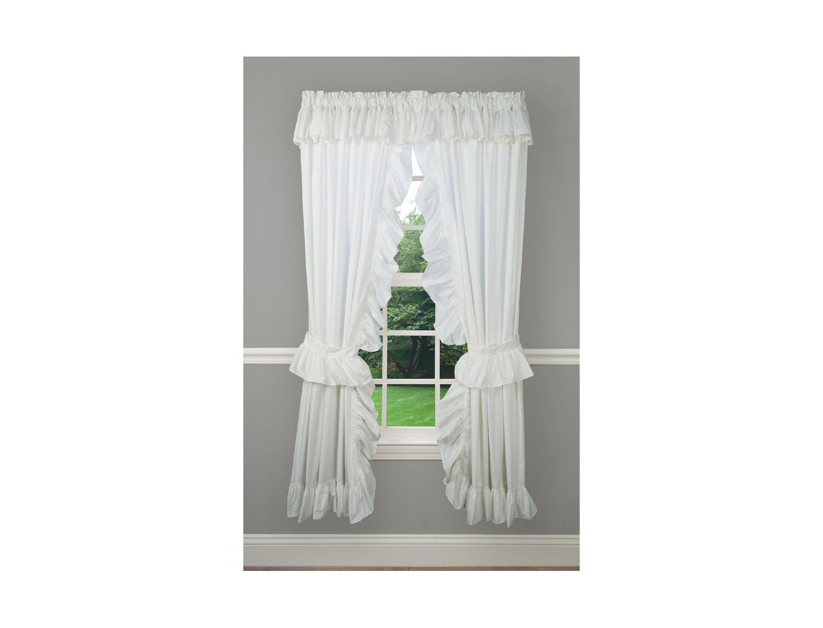 Комплект из 2 штук штор Ellis Curtain Ruffled Priscilla с завязками