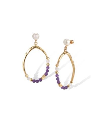 Purple & white & gold