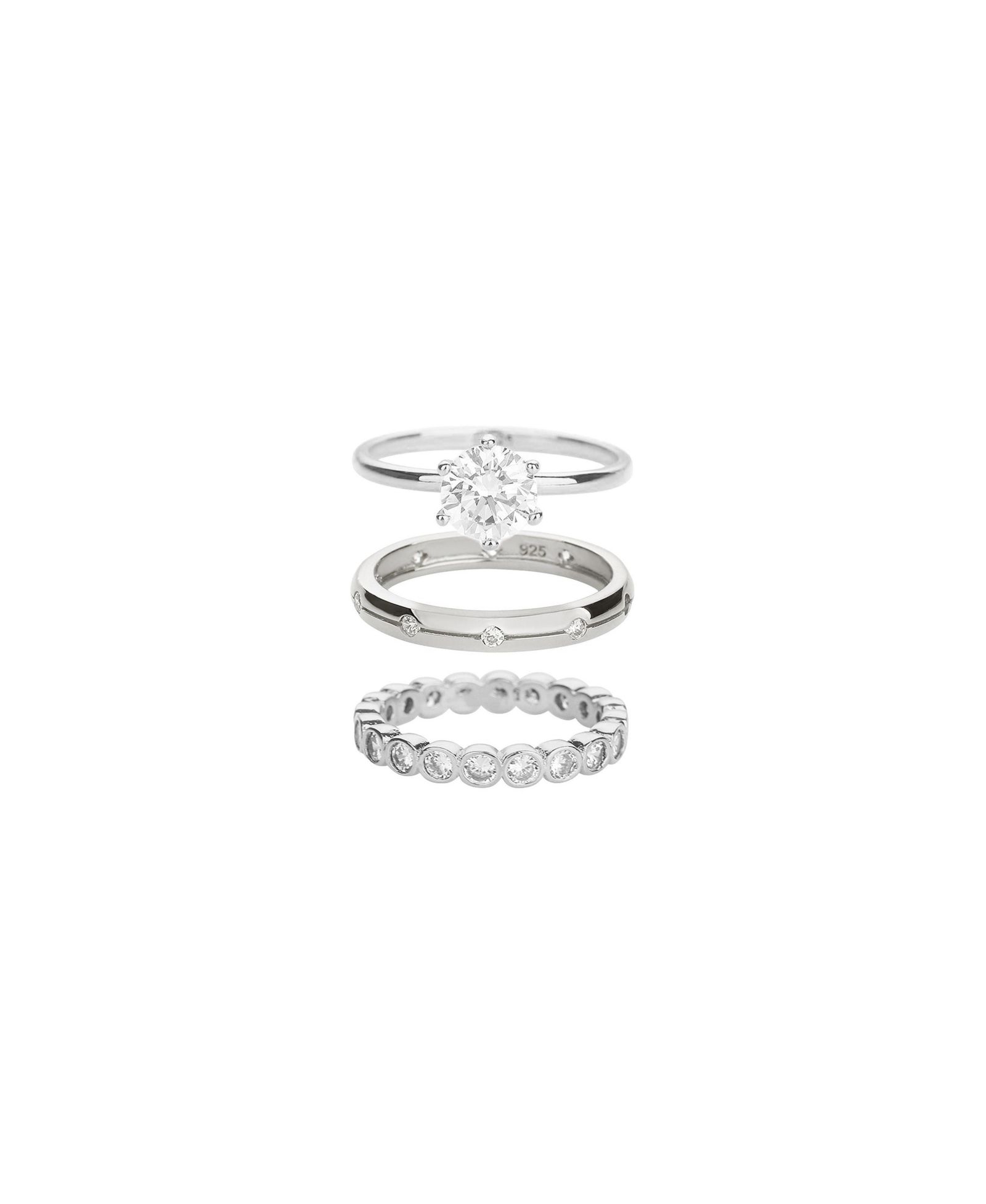 Bearfruit Jewelry Plated Sterling Golden Gala Ring Trio