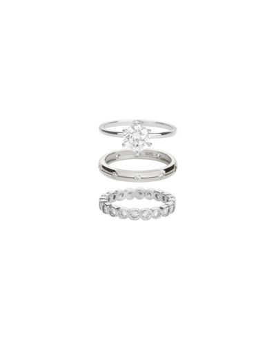 Bearfruit Jewelry Plated Sterling Golden Gala Ring Trio
