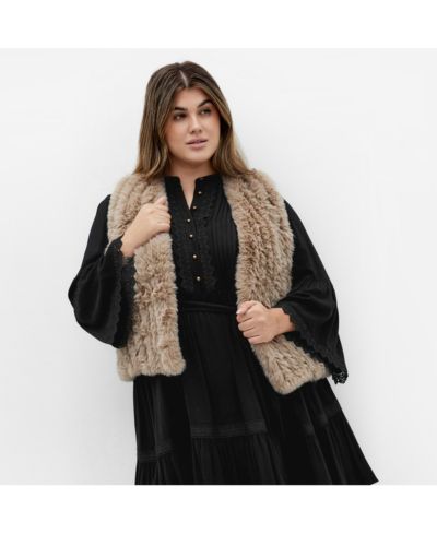 Женская дубленка Plus size Eve от CITY CHIC