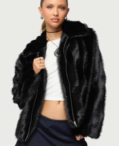 Куртка Edikted Womens Tedi Faux Fur