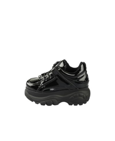 Женские классические кеды Buffalo Boots из лакированной кожи