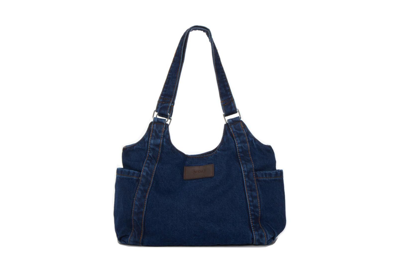 Женская джинсовая сумка-тоут SUSU Women's Denim Shoulder Tote Bag Hobo Bag