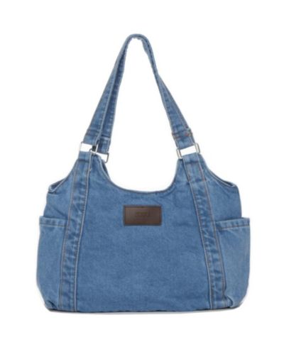Женская джинсовая сумка-тоут SUSU Women's Denim Shoulder Tote Bag Hobo Bag
