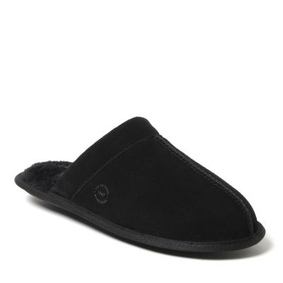 Dearfoams Мужские домашние тапочки Kirk Genuine Suede Scuff