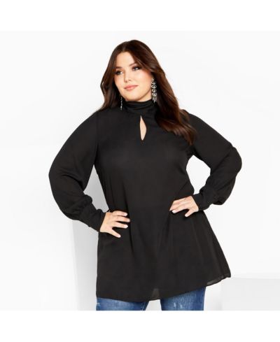 CITY CHIC Туника Plus Size с завязками на шее