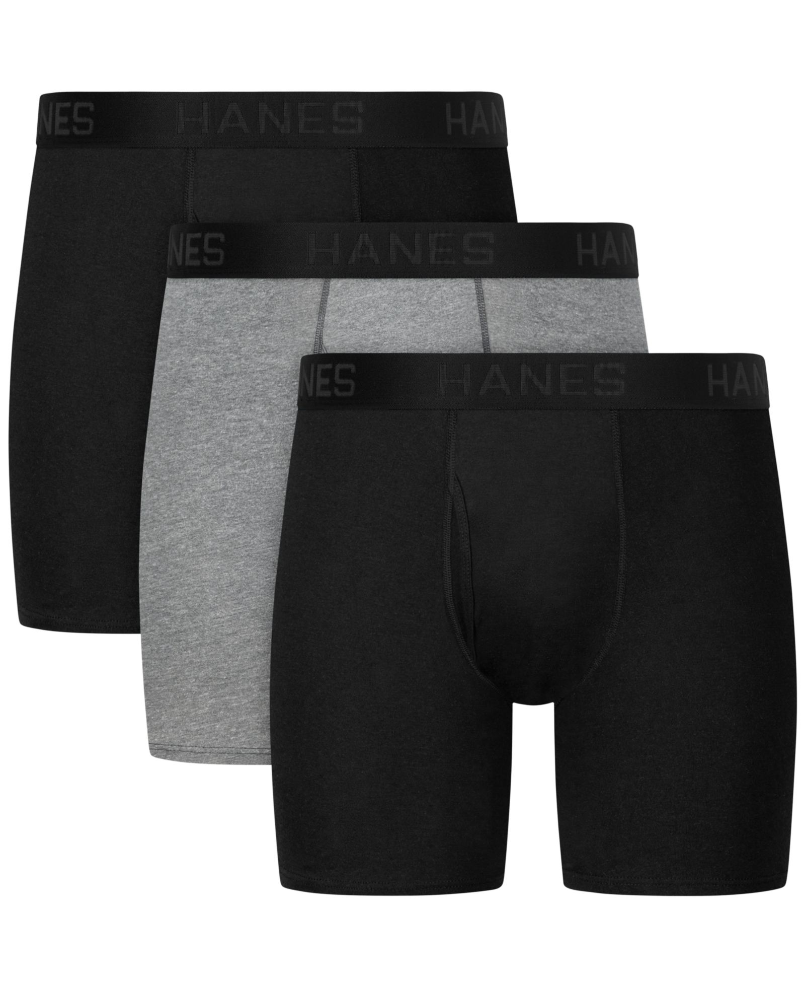 Hanes Men's Ultimate Comfort Blend Boxer Briefs, 3-Pack