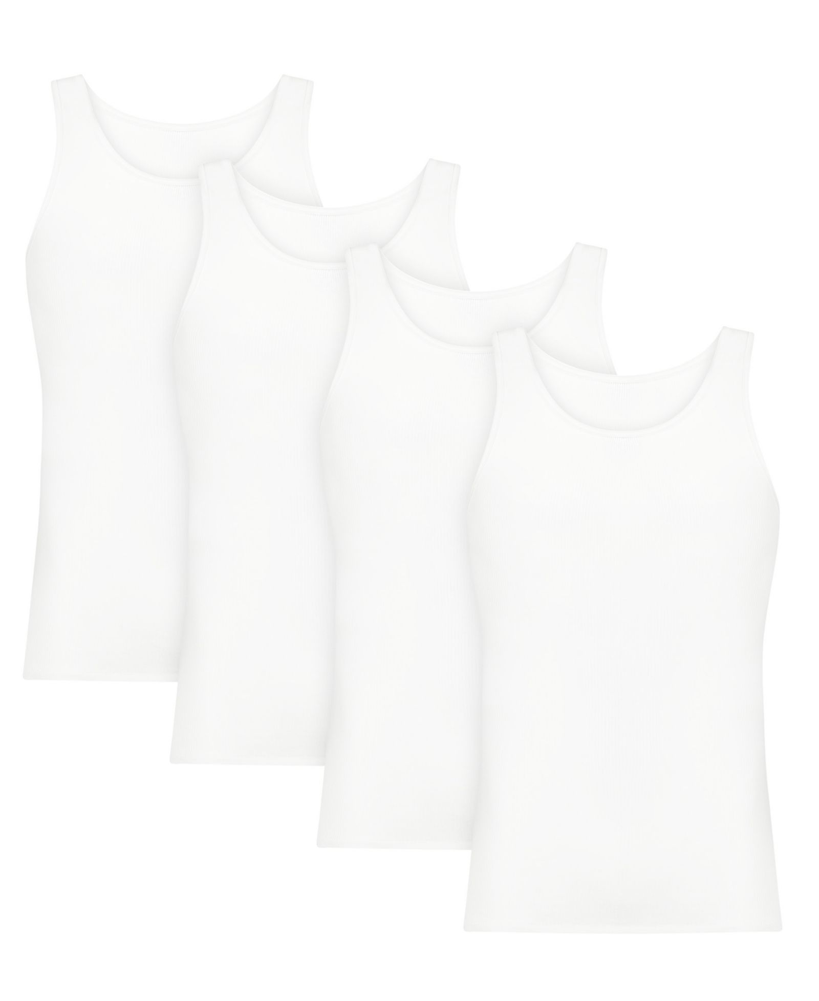 Hanes Men's Ultimate Crewneck Tank Undershirt, 4-Pack