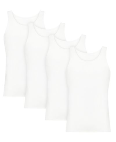 Hanes Men's Ultimate Crewneck Tank Undershirt, 4-Pack