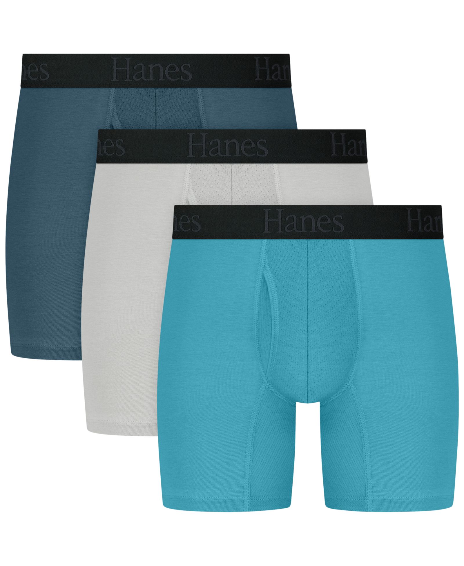 Hanes Men's Ultimate Comfort Assorted Boxer Briefs, 3-Pack