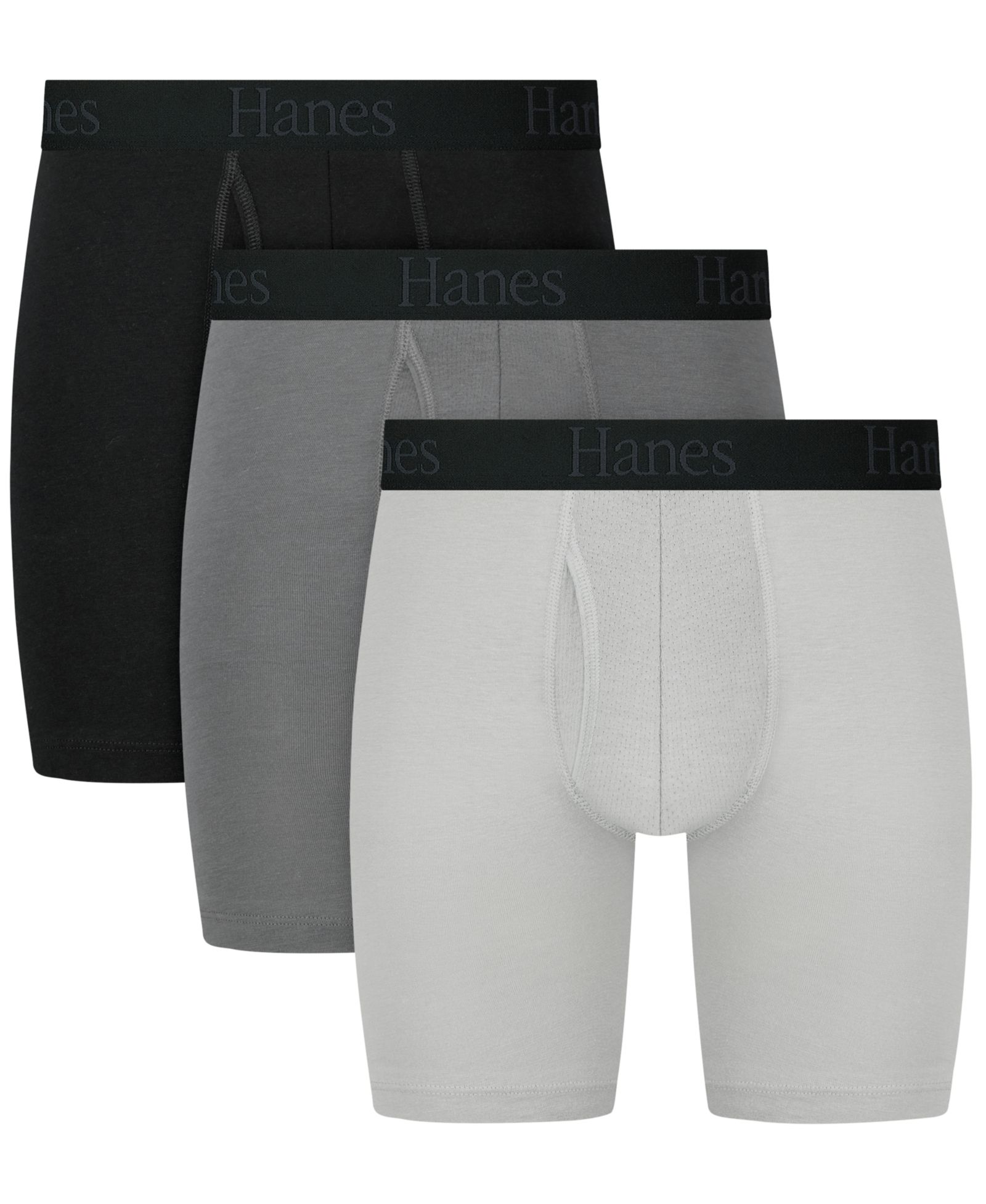 Hanes Мужские боксеры-брифы Ultimate Comfort Flex Fit, 3 шт