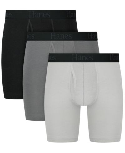 Hanes Мужские боксеры-брифы Ultimate Comfort Flex Fit, 3 шт
