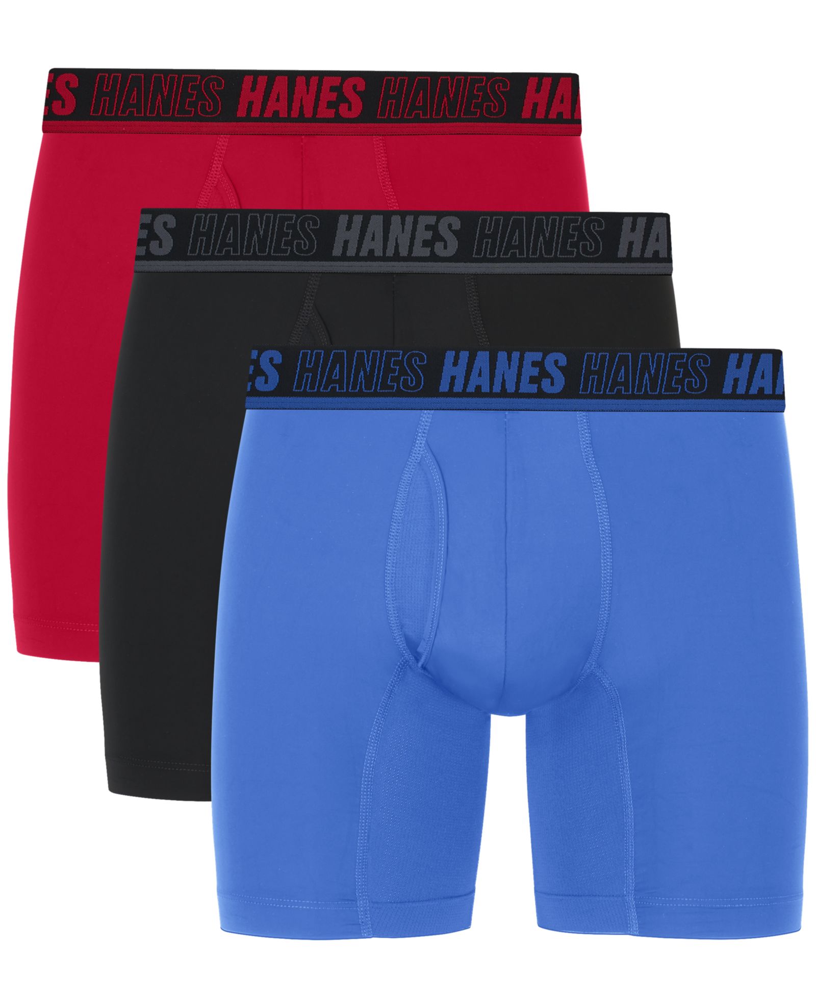 Hanes Мужские боксеры-брифы Performance Moves XTEMP, 3 шт.
