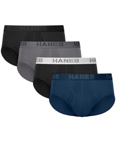 Hanes Men's Ultimate Cotton Stretch Briefs, 4-Pack