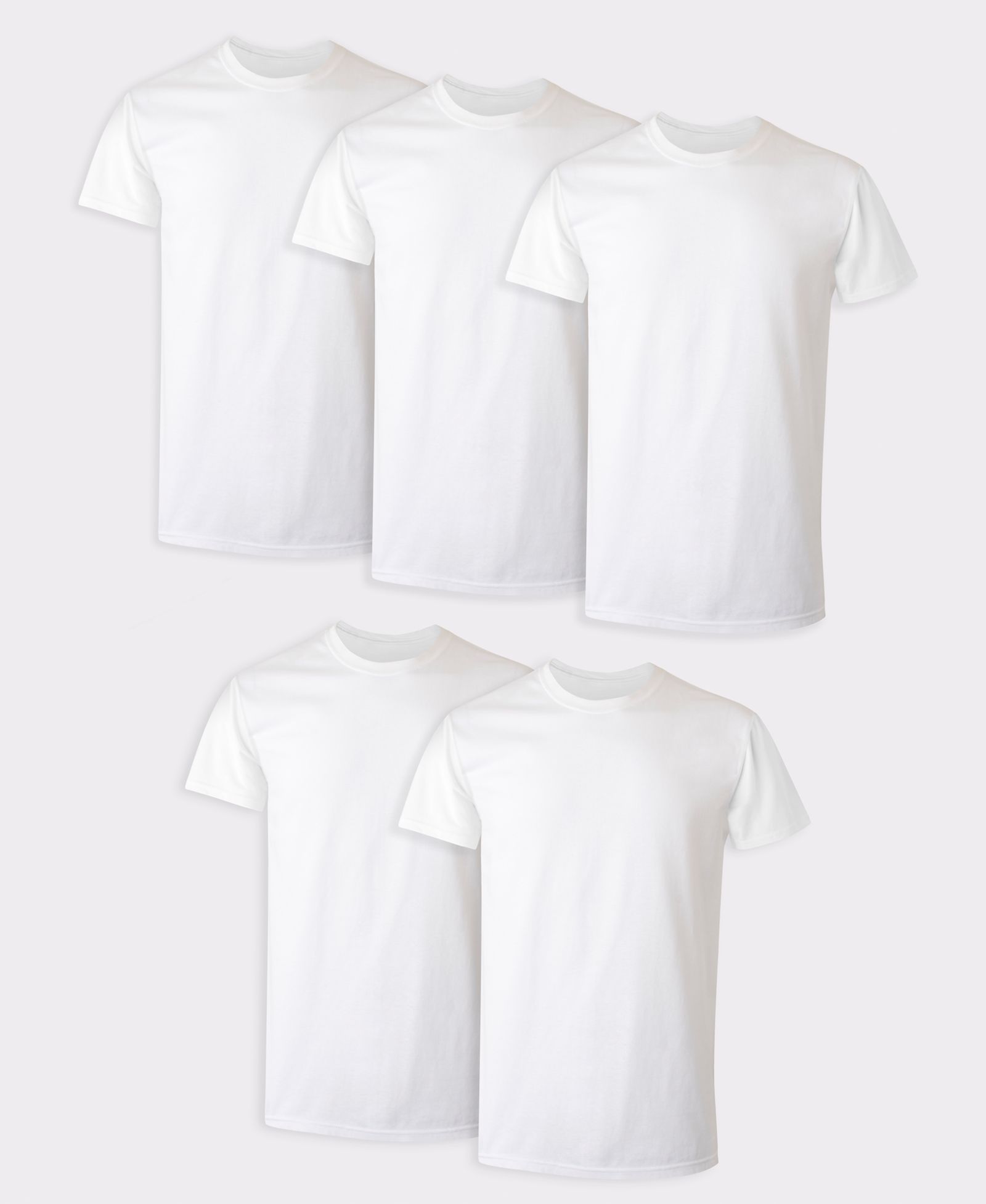Hanes Men's Ultimate Crewneck Undershirt, 5-Pack