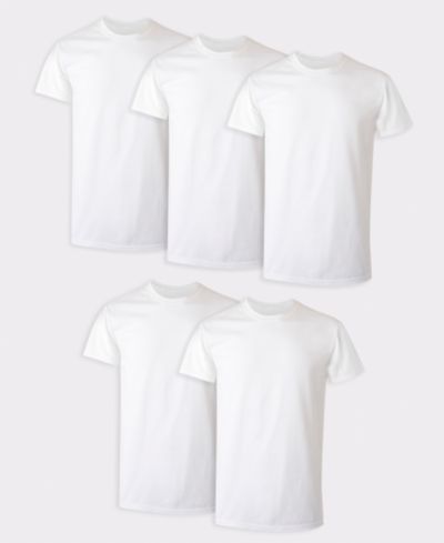 Hanes Мужская базовая футболка с круглым вырезом, 5 шт.