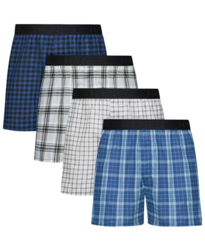 Hanes Мужской Printed Ultimate Boxers, 4-Pack