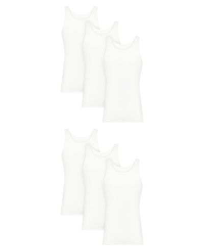 Мужская майка Hanes Ultimate Comfort Fit 6-Pack