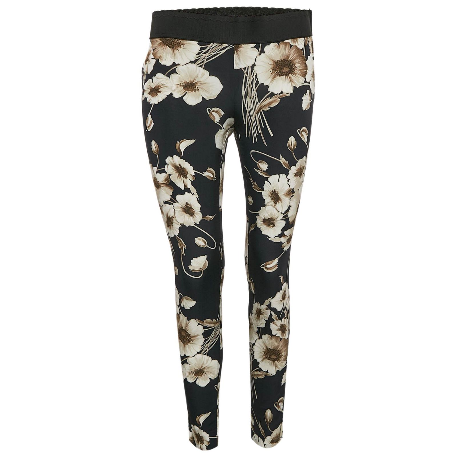 Pre-Owned Dolce & Gabbana Women's Floral Print Silk Blend Pants