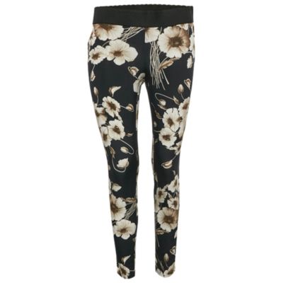 Брюки Pre-Owned Dolce & Gabbana Women's Floral Print Silk Blend