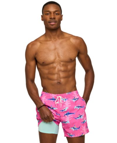 Мужские плавательные шорты Chubbies The Great Pink Sharks Classic 5.5"