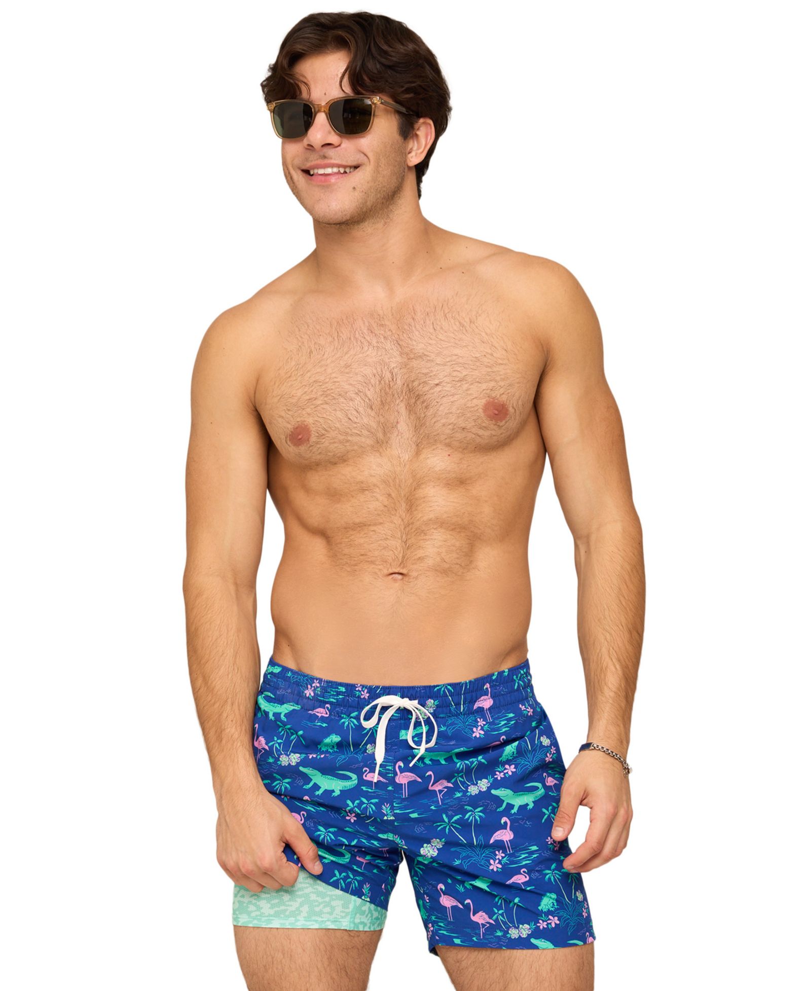 Chubbies Мужские плавательные шорты The Swamp and Circumstances