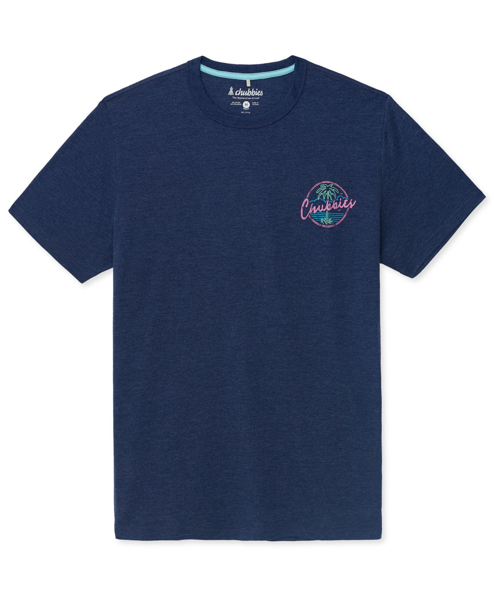 Chubbies Мужская футболка с графическим принтом The Night Never Sleeps Regular-Fit