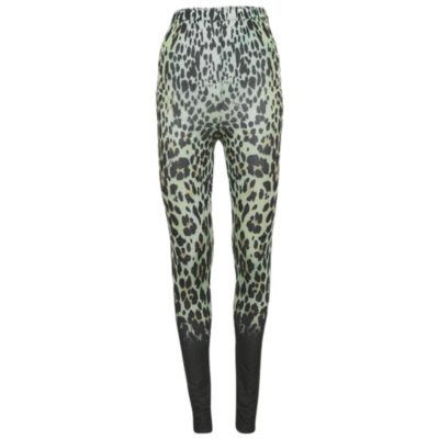 Женские леггинсы Roberto Cavalli Green Animal Print Jersey