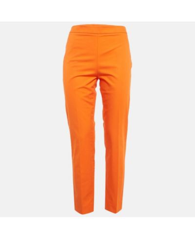 Женские хлопковые брюки Moschino Couture Orange Regular Fit, б/у