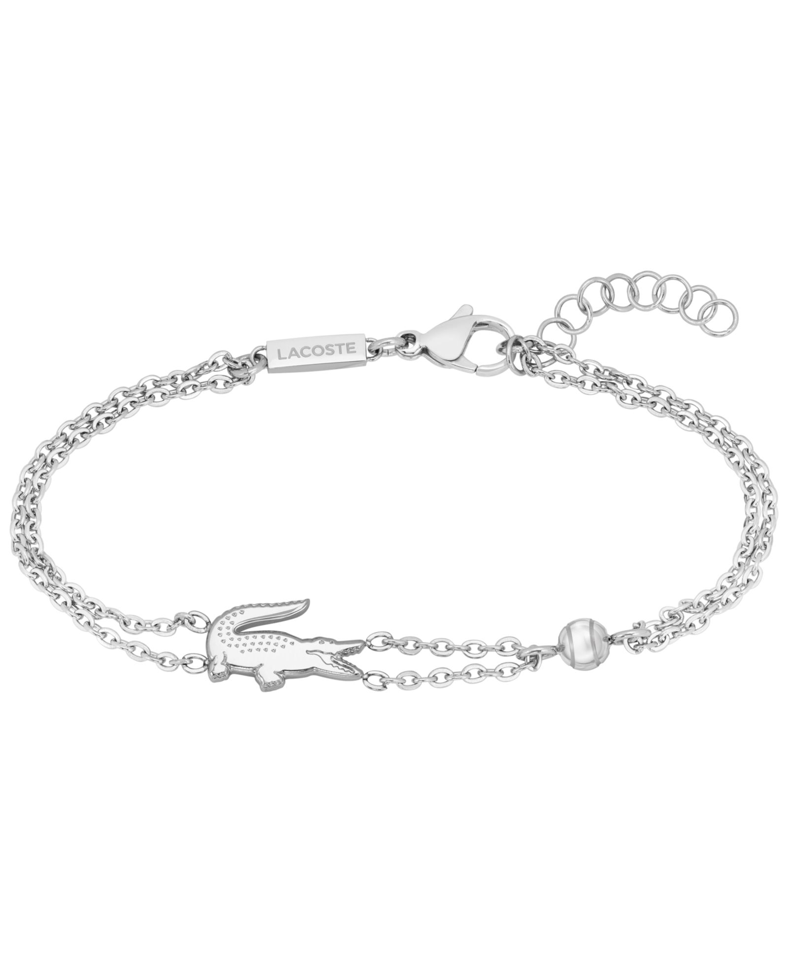 Женский браслет Lacoste Crocodile Double Chain