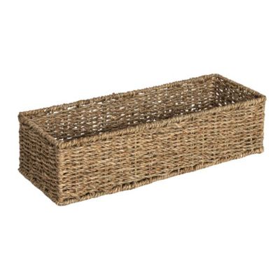 Плетеный прямоугольный корзина для хранения Household Essentials
