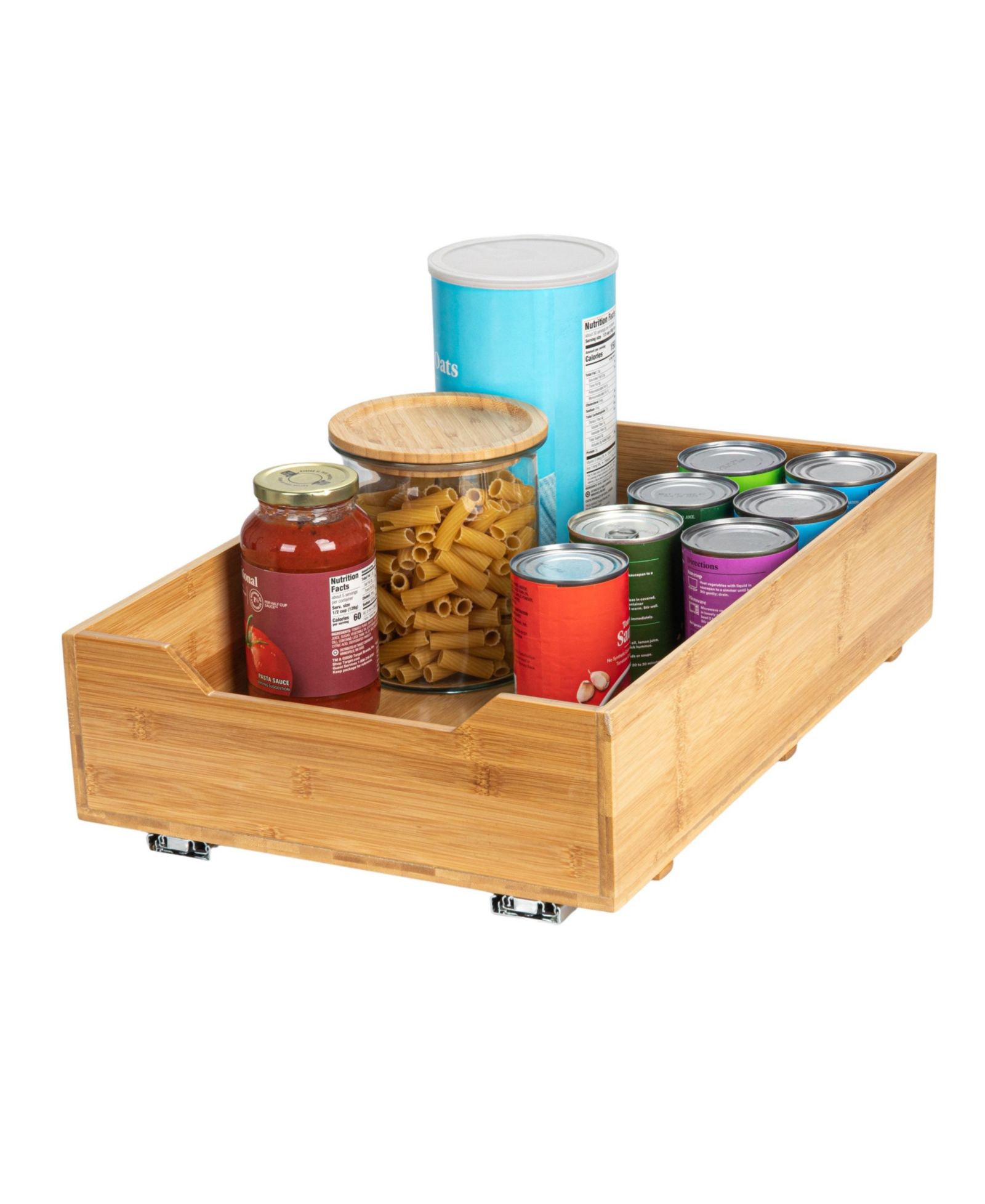 Органайзер для хранения Household Essentials Glidez Bamboo Pull-Out, 1-Tier Design
