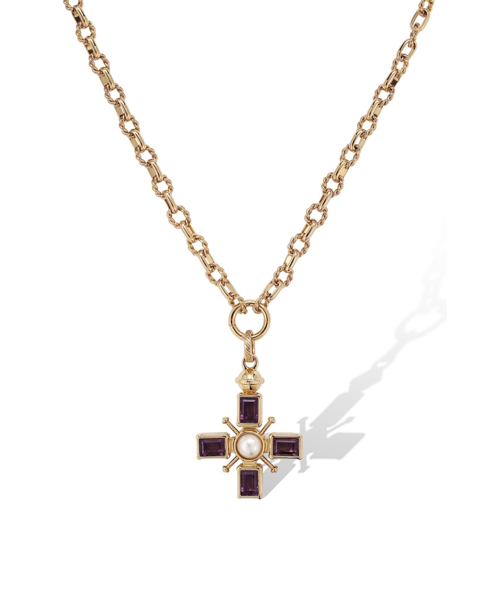 RETRO CHIC Byzantine Cross Necklace