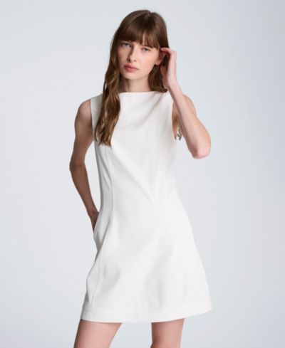 Женское мини-платье Kenneth Cole Boat Neck Sculpt