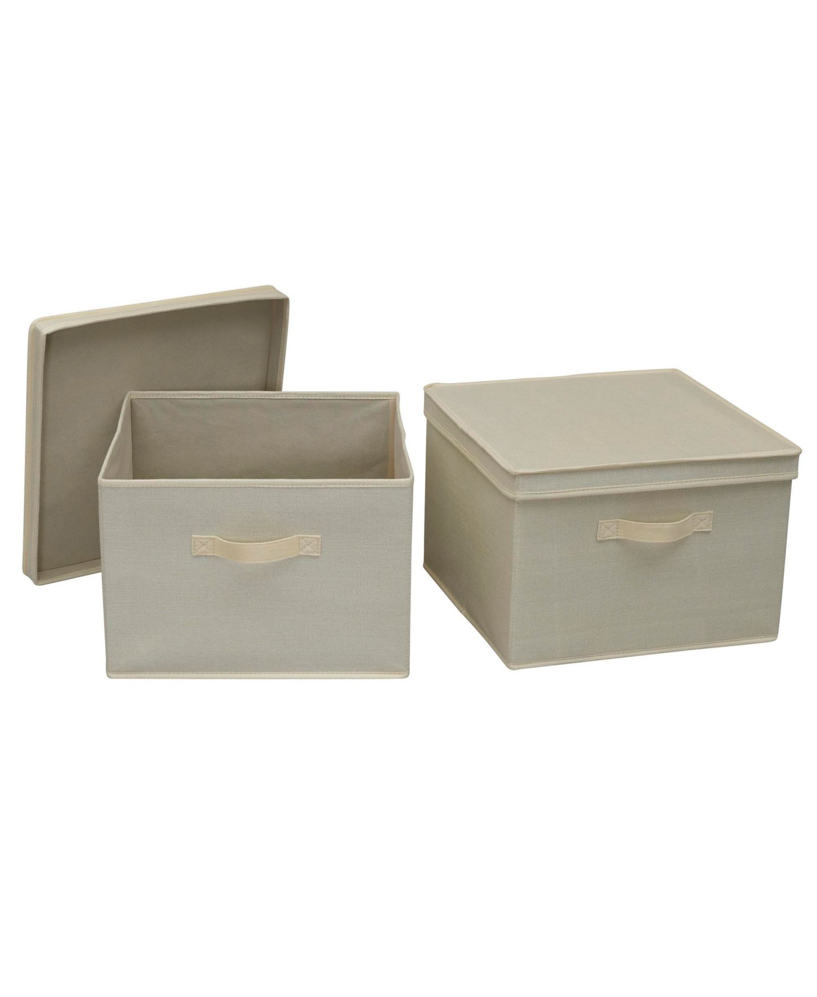 Набор из 2 шт. контейнеров для хранения Household Essentials Square с крышкой 15" x 15" x 10"