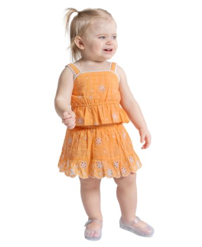 Комплект из топа и шорт Rare Editions Baby Girls' Eyelet Tank Top and Skort