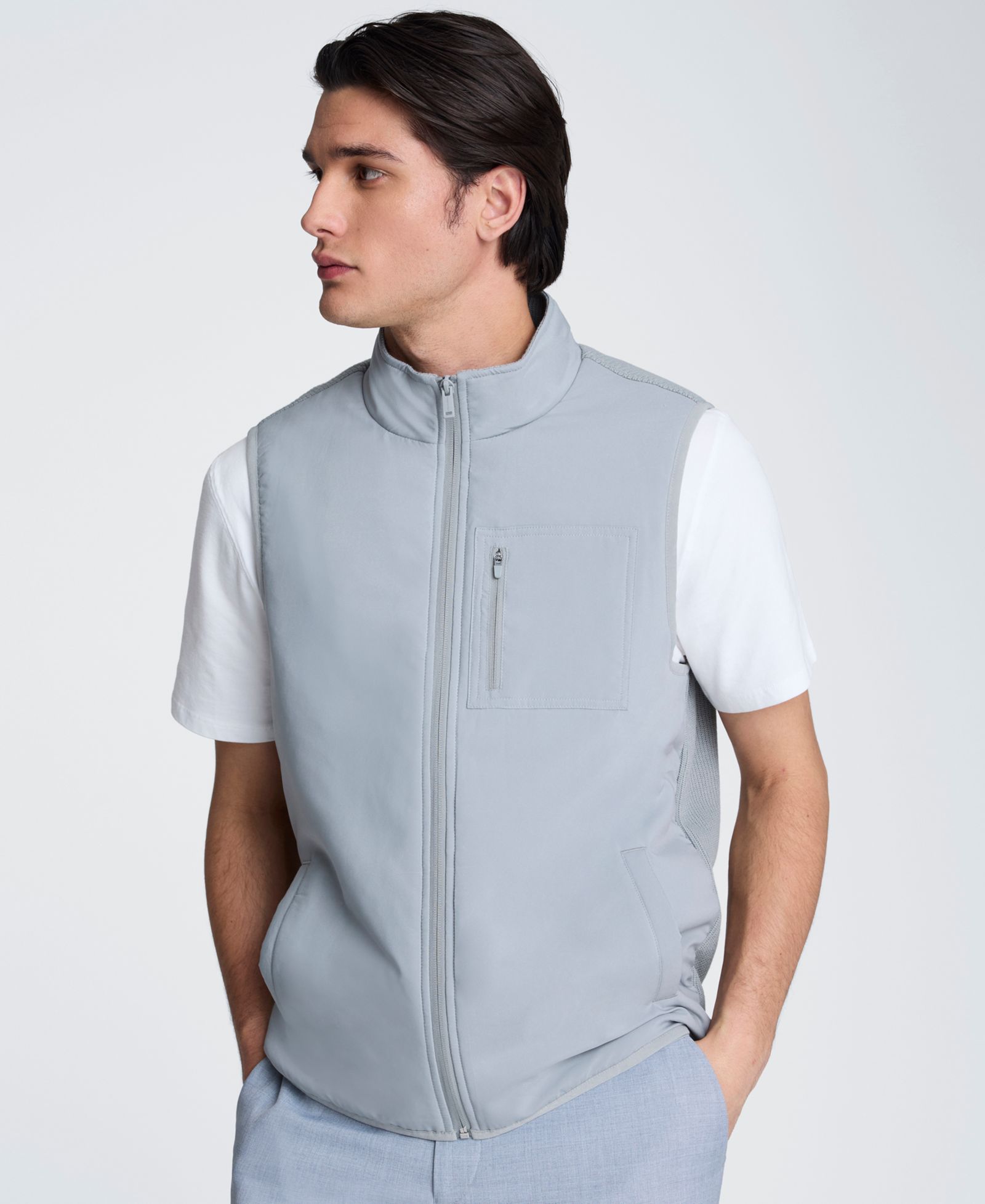 Kenneth Cole Men's Mixed Media Vest