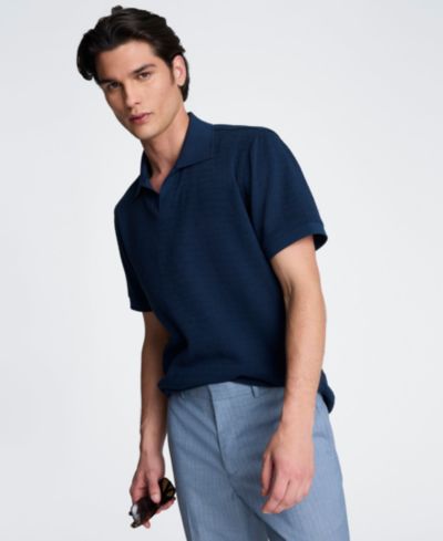 Kenneth Cole Men's Short-Sleeve Point Collar Shirt